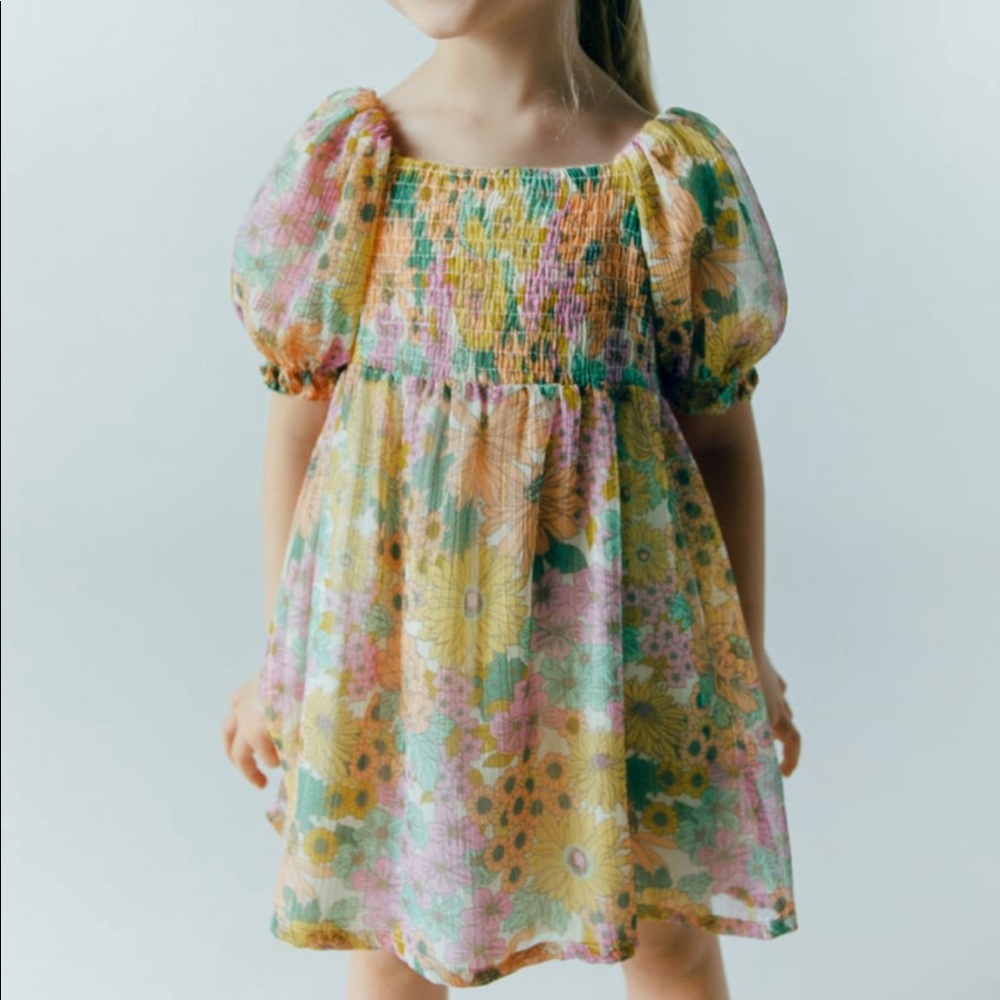 Zara Floral Toddler Dress